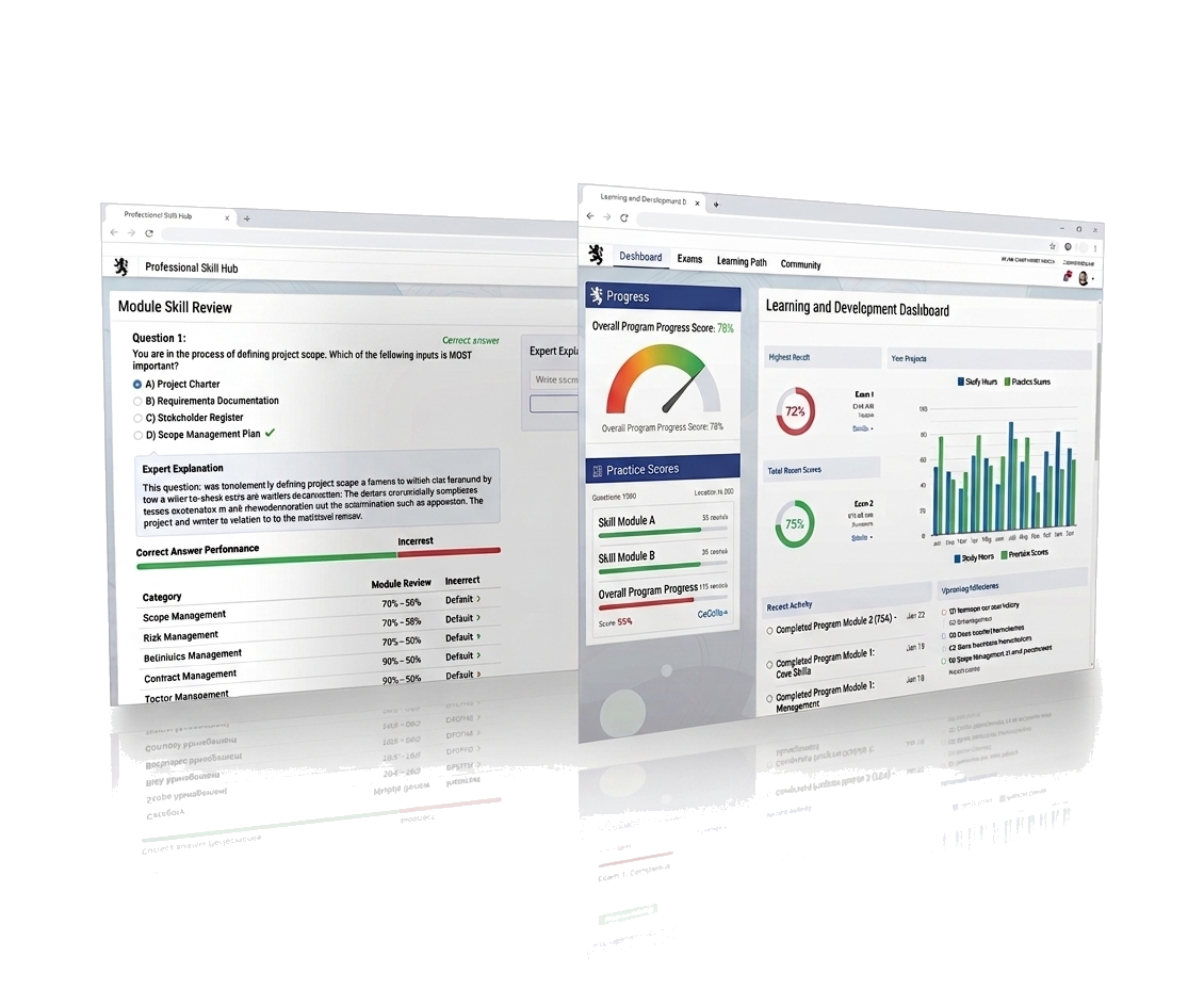 CRM Exam Path progress dashboard preview